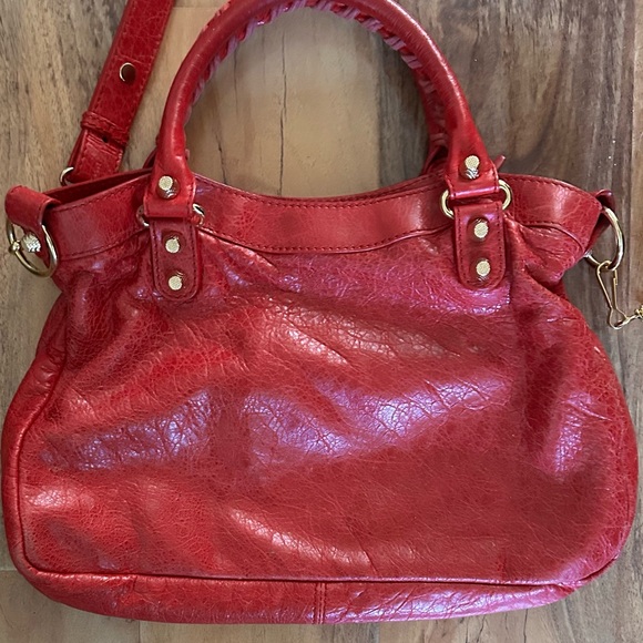 Balenciaga Town Crossbody Bag Red - Picture 2 of 9